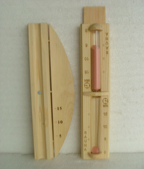 Custom Small Sauna Wooden Sand Timer for Steam Sauna Heater Accessories