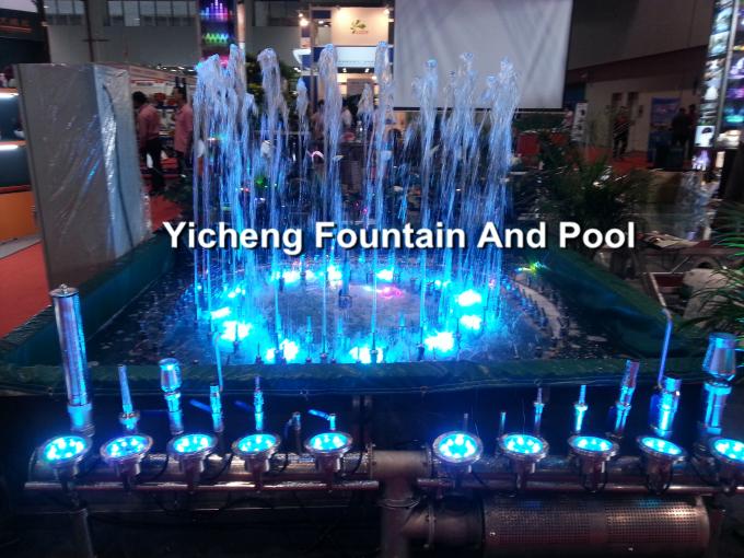 Casting SS304 DMX512 LED Underwater Fountain Lights , DC 24V 2700k - 6500k LED Lights