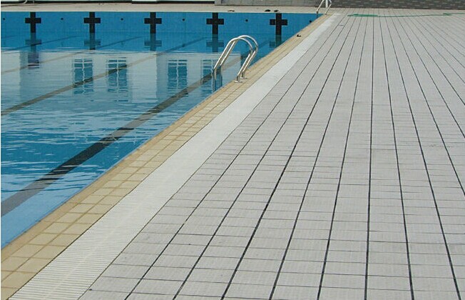 Ceramic Overflow Swimming Pool Tiles , Durable Swimming Pool Accessories