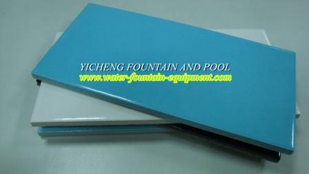 Alkali-proof Porcelain Swimming Pool Wall And Floor Tiles Blue