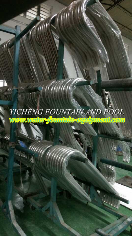Stainless Steel Swimming Pool Ladders , Outdoor In-ground Swimming Pool Accessories