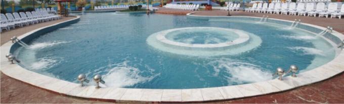 Hydrotherapy Spherical Type Fountain Head , Stainless Steel Swimming Pool Control System