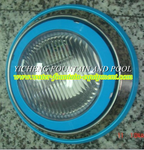 230mm Wall-Mounted Underwater Swimming Pool Lights IP68 Stainless Steel White Blue Rings