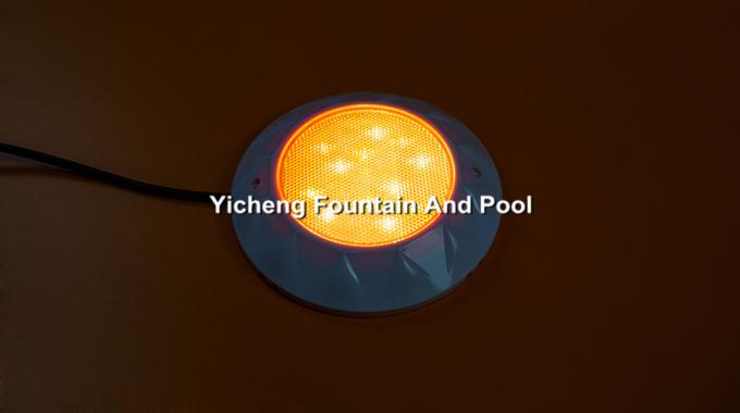 Wall Mounted Plastic Underwater Swimming Pool Lights IP68 Single Color And Color Changing