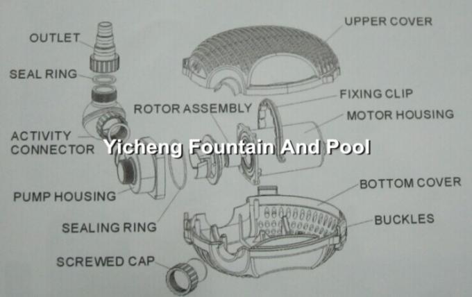 Preservative Water Submersible Fountain Pumps , Land / Water Pond Pumps