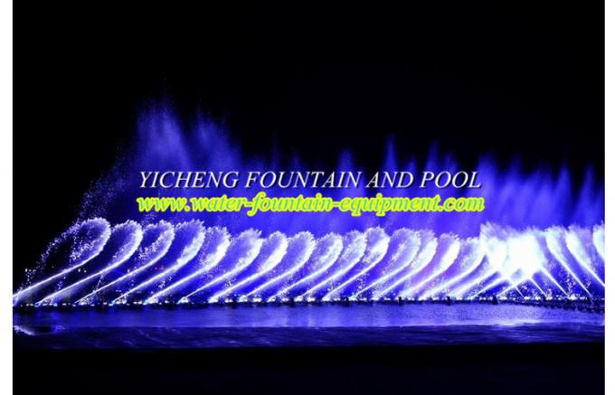 Rectangular Floating Music Fountain , Musical Water Fountain  Dancing Water Fountain