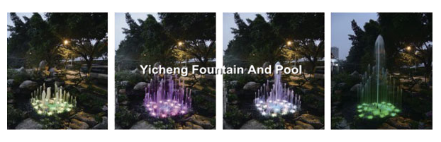 Water Dancing Light Water Fountain Equipment Mini Musical Fountain For Pools / Ponds