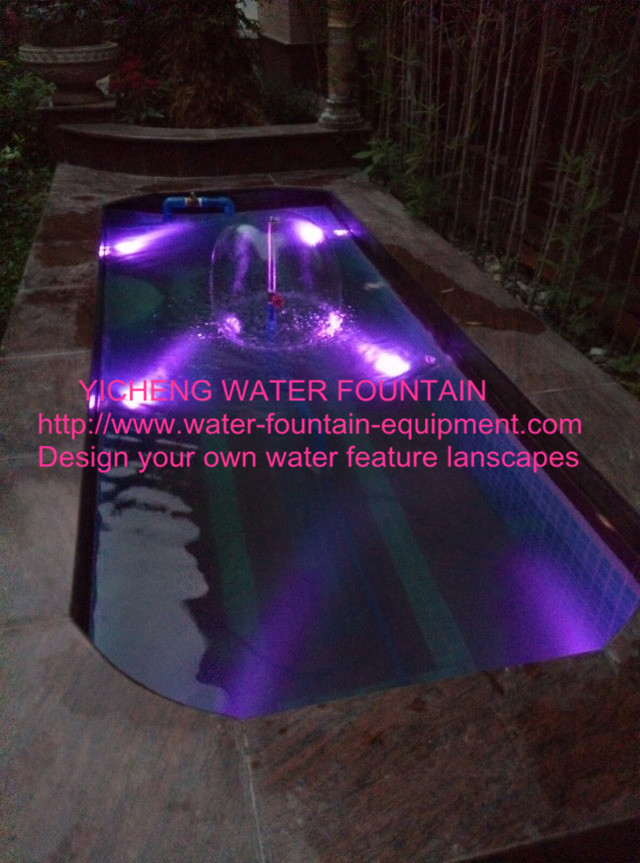 Garden Yard Small Water Fountain Project Beautiful With LED Lighting