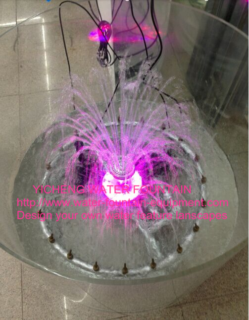 Movable Small Decoration Water Fountain Equipment With Controller
