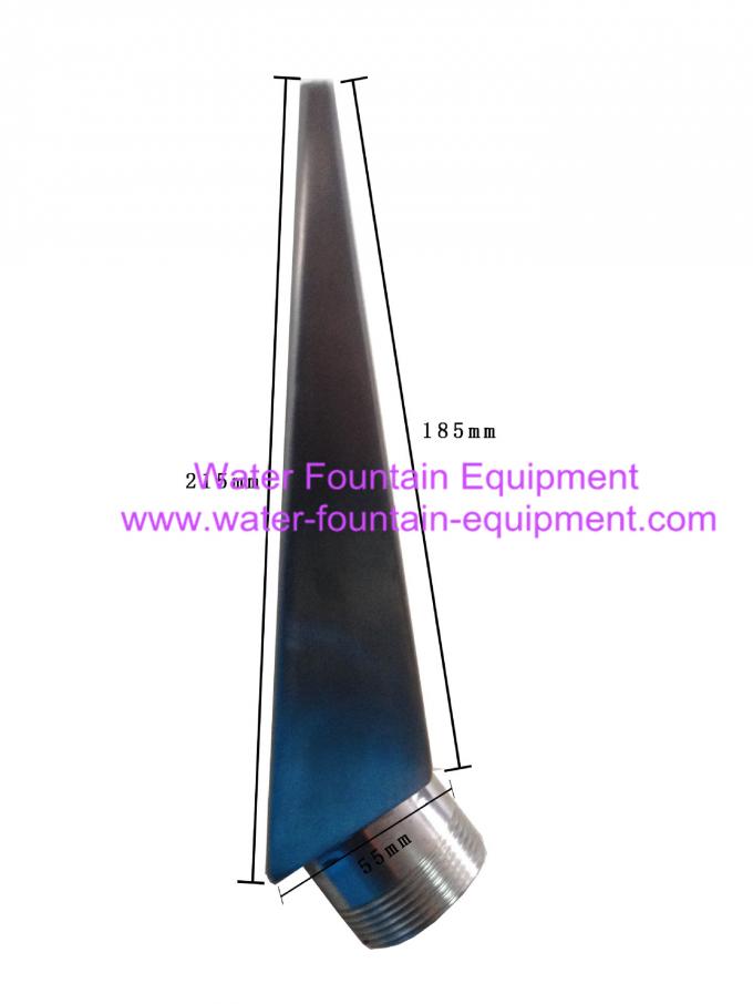 Long Fan Water Fountain Nozzles Outdoor Water Fountains Fully SS304