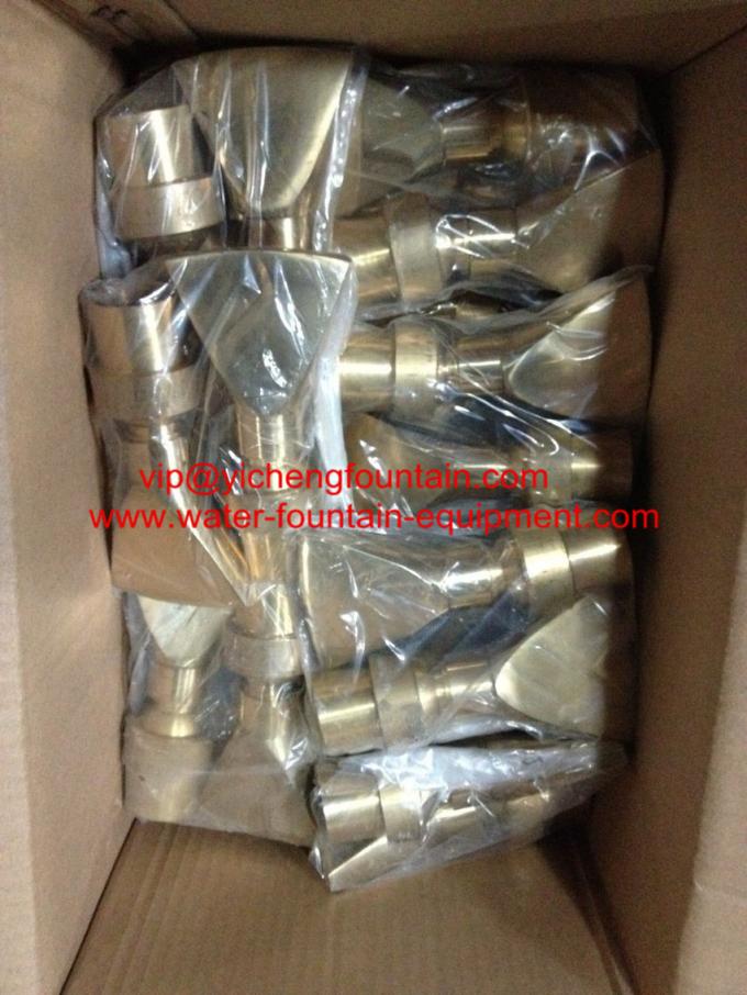 Adjustable Fan Water Fountain Nozzles DN15 - DN40 Brass Material