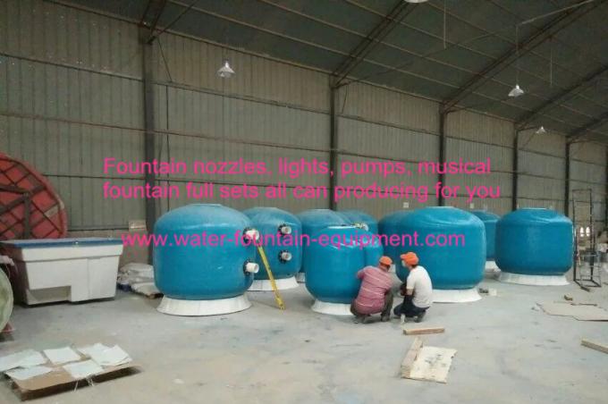 Diameter 1600 Commercial Fibreglass Swimming Pool Sand Filters Pools Filtration With Oil Guage Plate