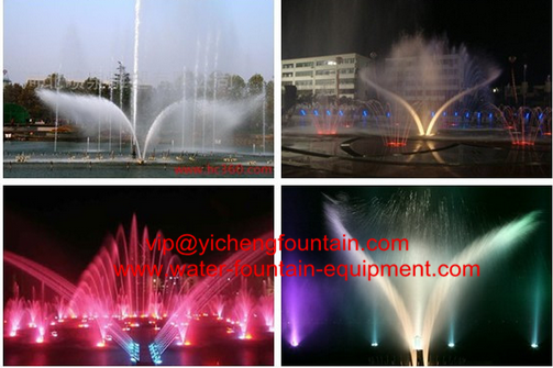 Customized Seagull Wave Water Fountain Equipment Outdoor Music Type With Stand