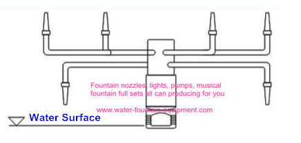 Fountain Nozzle Heads Pond Fountain Nozzles Lanscape 6 Arms Spraying