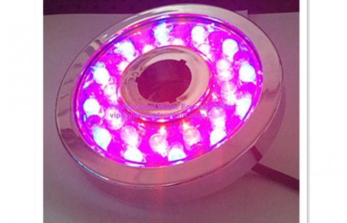 Donut Type 3.6W AC12V Underwater Led Fountain Lights Plastic With Chrome