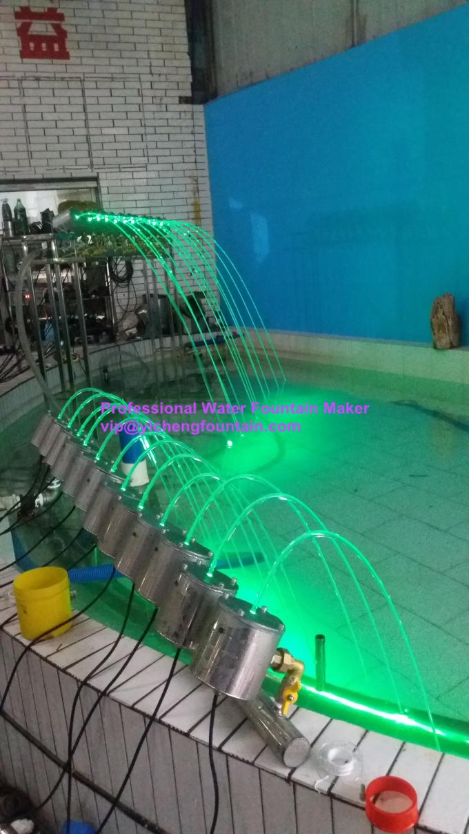 Super Mini Glass Light Water Fountain Equipment Jet LED RGB Lighting DN15 Inlet