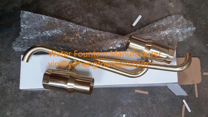 Brass / Stainless Steel Foam Water Fountain Nozzles Bubble Forming 1/2 Inches - 3 Inches