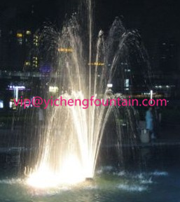 Adjustable 3 Layer Flower Water Fountain Nozzles Dancing Pattern SS / Brass