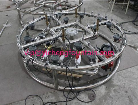 Customized Water Fountain Pipe Frame Made In Fully Stainless Steel Material With Valves And Fast Connectors