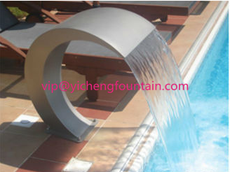 Customized Size Water Fountain Equipment Water Curtain For Outdoor And Indoor Pools SS Material