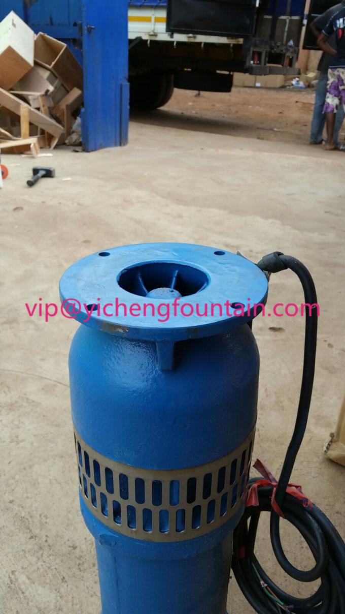 Cast Iron Underwater Submersible Fountain Pumps For Water Fountains Flange Connect Submersible Type