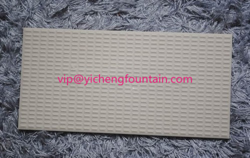 Durable Porcelain Swimming Pool Deck Tiles Eco - Friendly FINA Standard Ivory Color